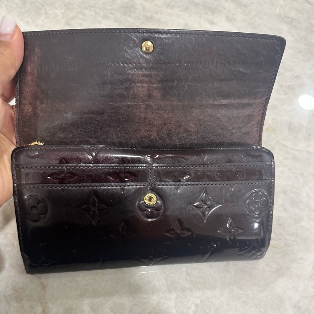 Louis Vuitton Monogram Vernis Porte Feuille Sarah Long Bifold Wallet - Picture 7 of 15
